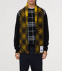 Burberry Brown Wool Check Scarf