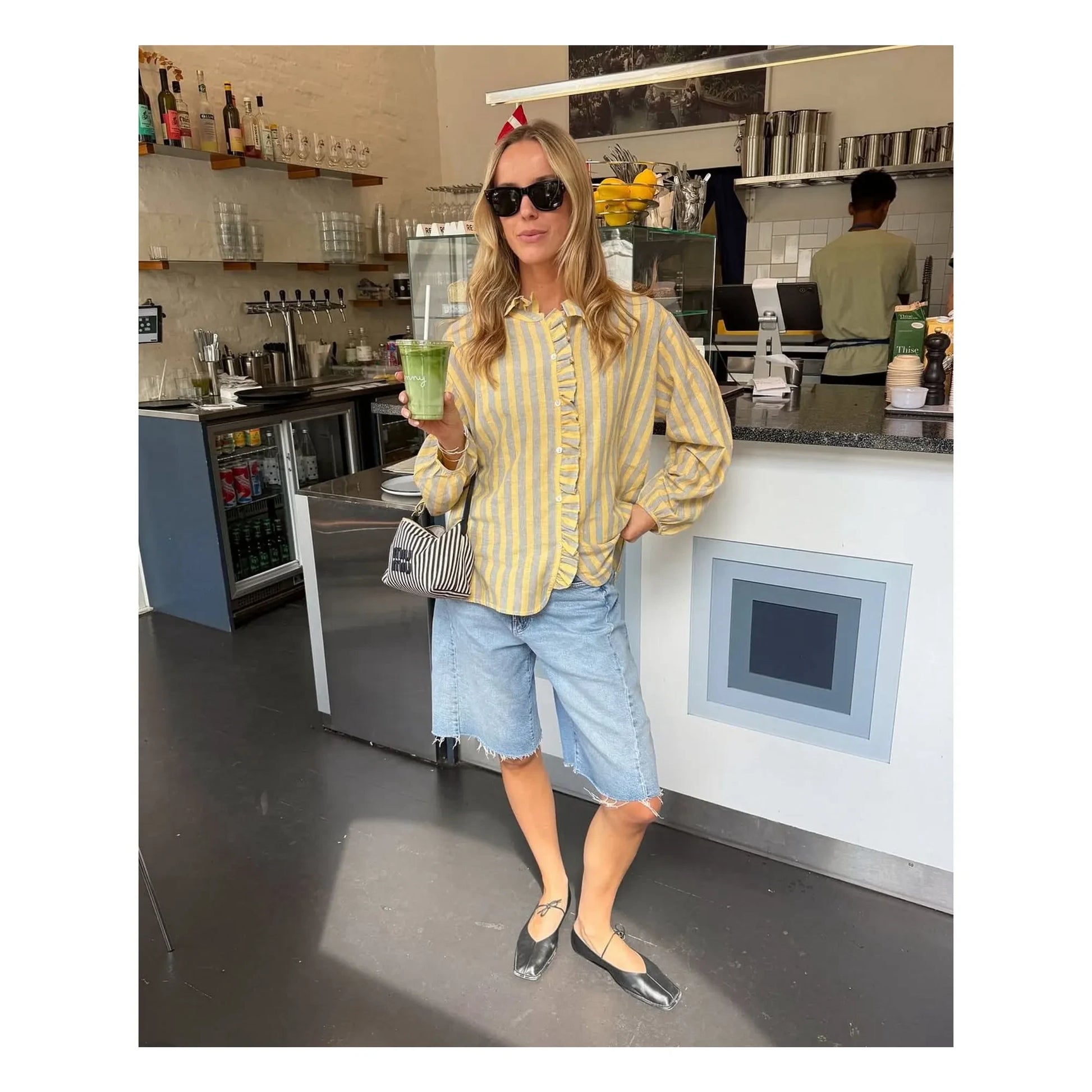 SISSEL EDELBO - Mirelle Stripes Shirt | Yellow