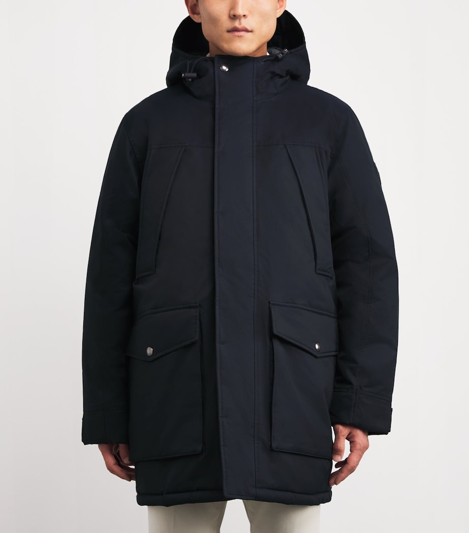 RLX Ralph Lauren Navy Down-Filled Lennox Parka Coat