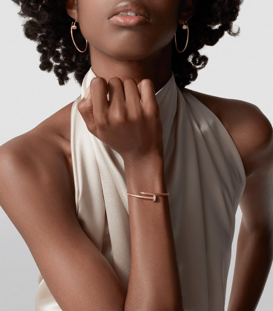 Small Yellow Gold and Diamond Juste un Clou Bracelet