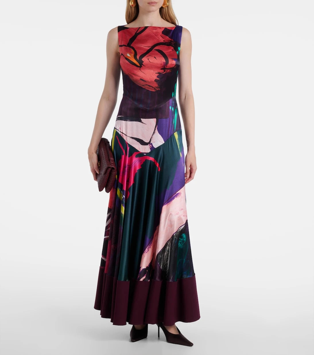 Roksanda - Munir printed silk satin gown