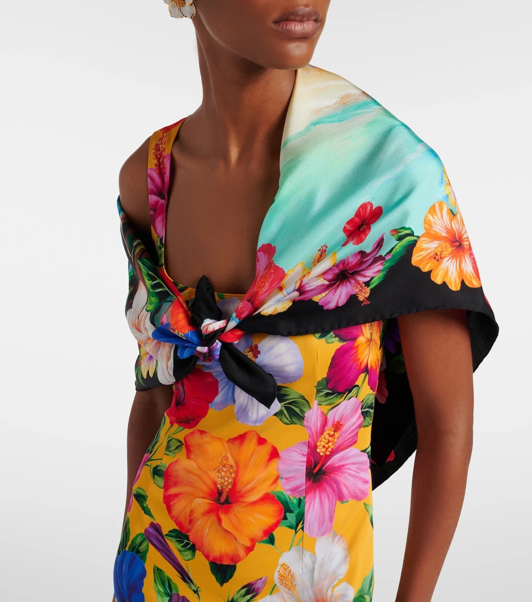 Dolce&Gabbana - Printed silk twill scarf