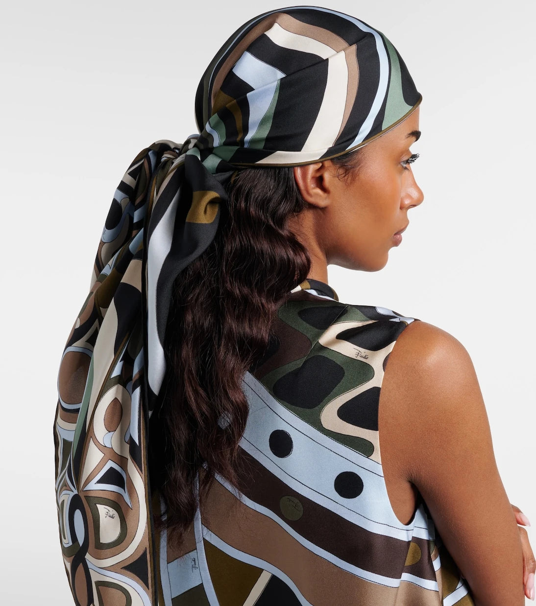 Pucci - Marmo silk twill scarf