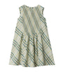 Burberry Kids Green Cotton Check Dress (3-12 Years)