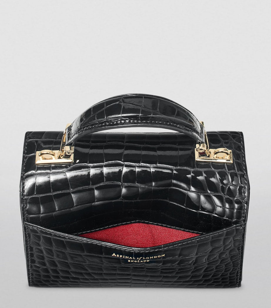 Aspinal Of London Black Mini Mayfair Top-Handle Bag