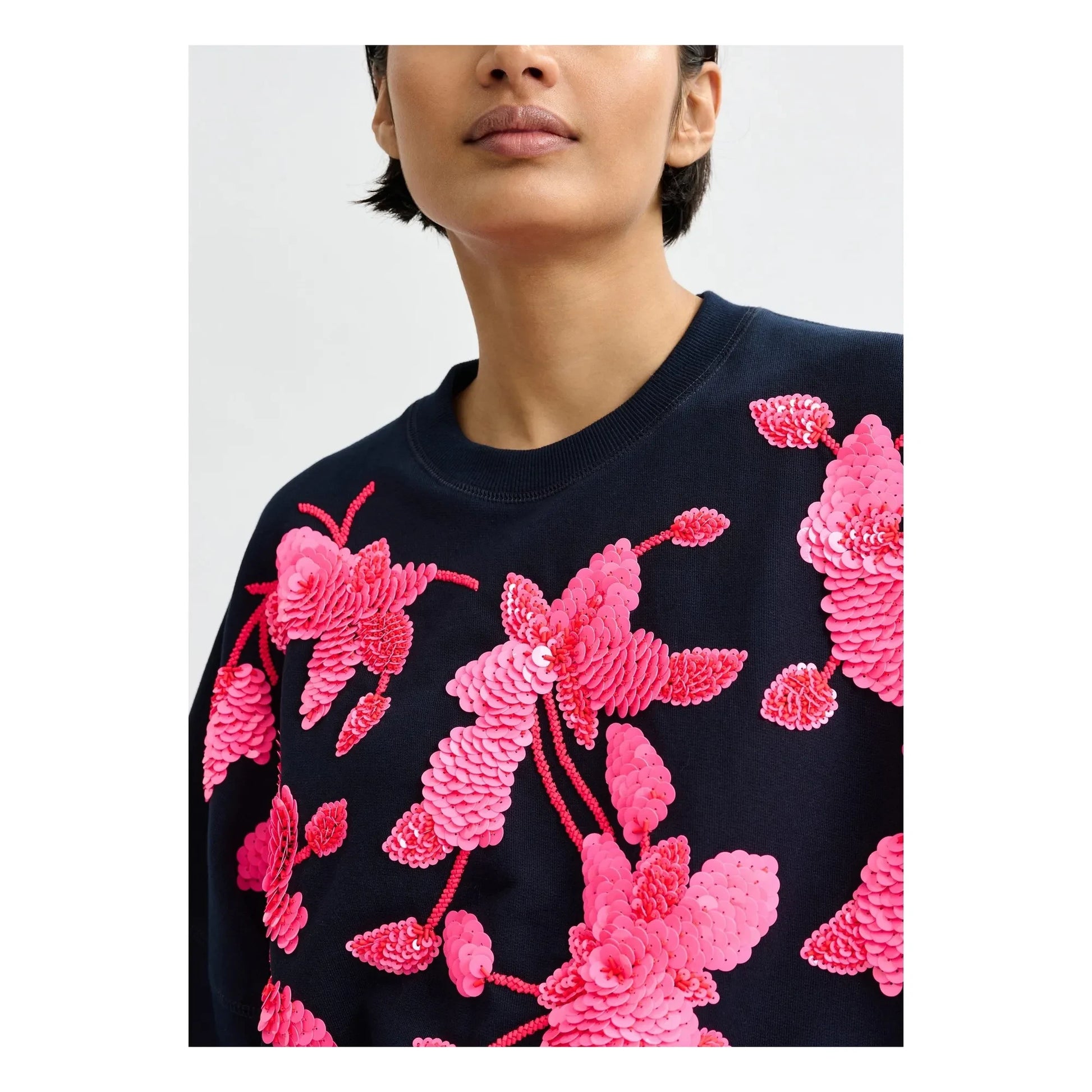 Essentiel Antwerp - Sweat Jaga Broderies | Navy blue