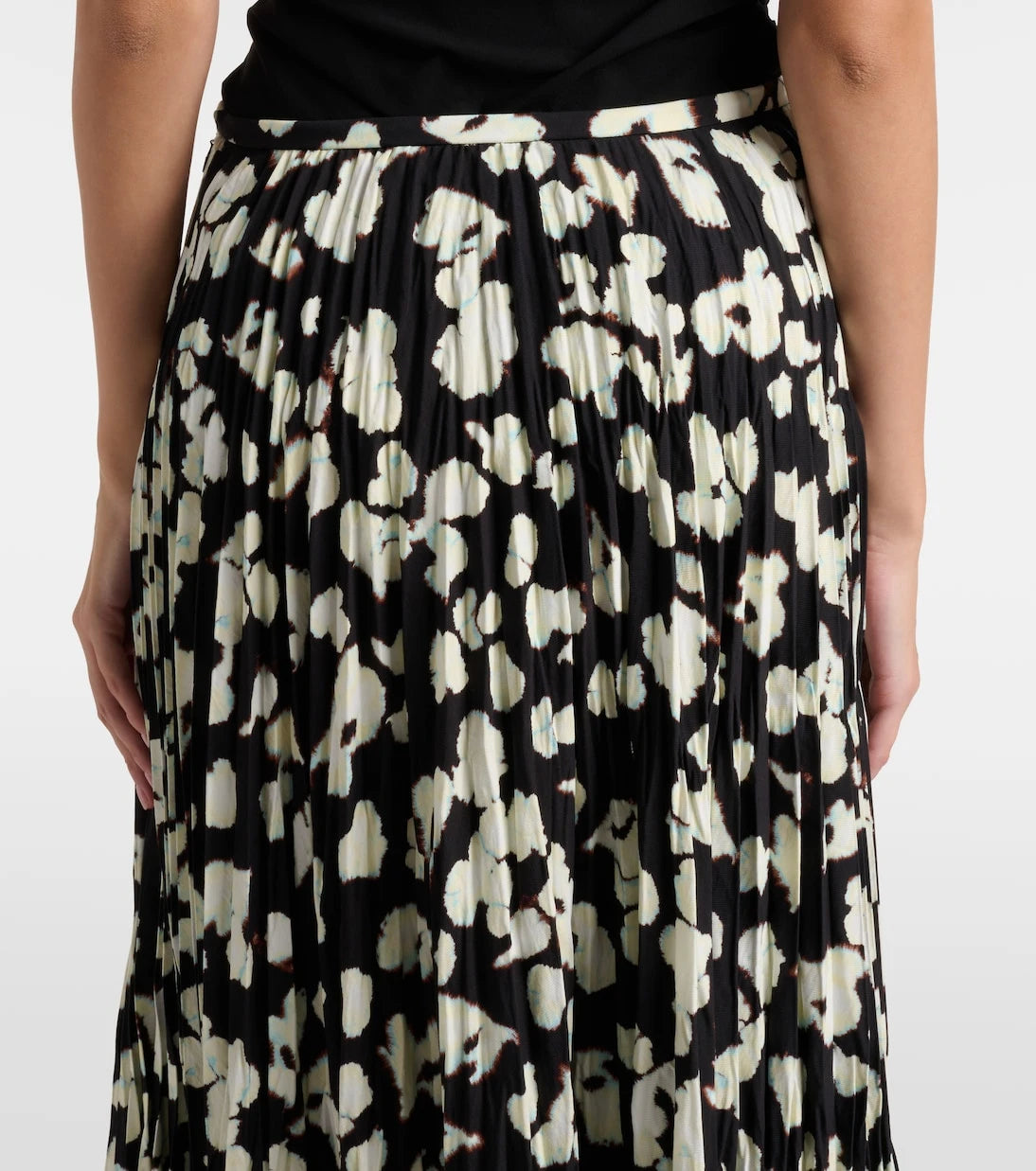 Proenza Schouler - White Label Runa printed twill midi skirt