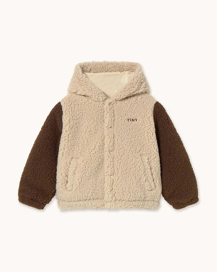 Tinycottons COLOR BLOCK POLAR SHERPA HOODIE Çocuk Ceketi