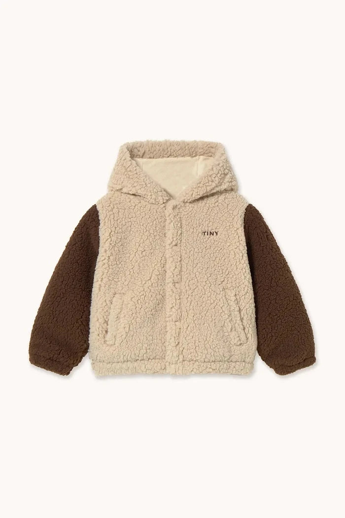 Tinycottons COLOR BLOCK POLAR SHERPA HOODIE Çocuk Ceketi