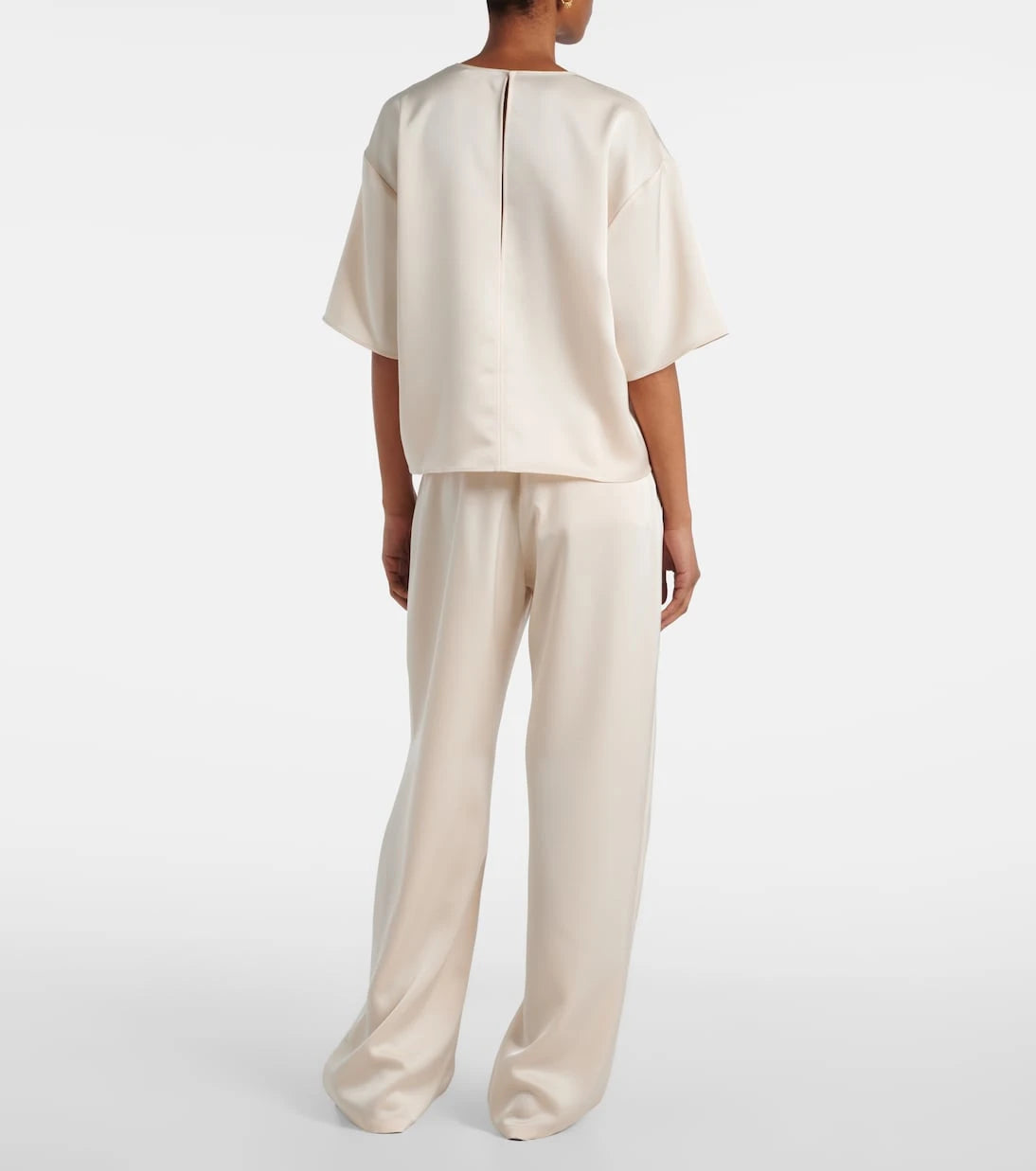 Leset - Barb oversized satin t-shirt