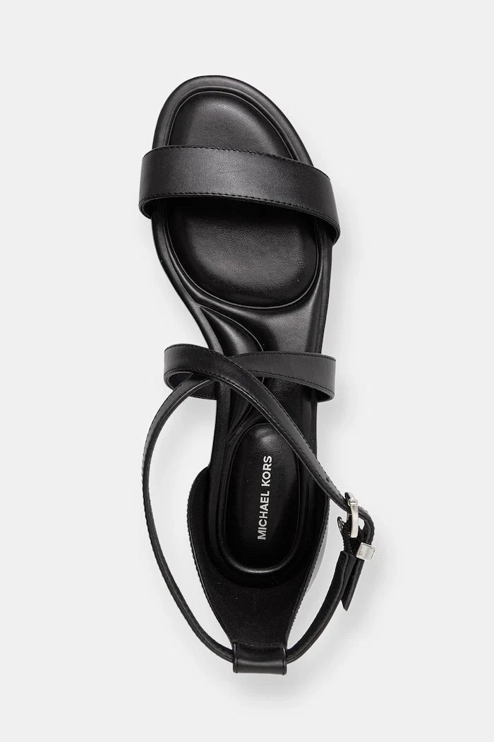 MICHAEL Michael Kors kadın düz taban deri sandalet Alexa Flex Flat Sandal