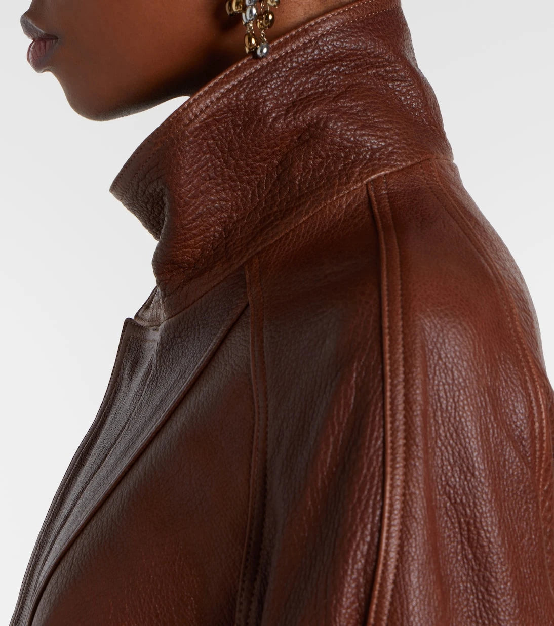 Nour Hammour - Ariste leather bomber jacket