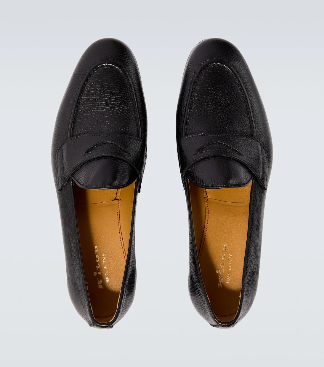 Kiton - Leather penny loafers