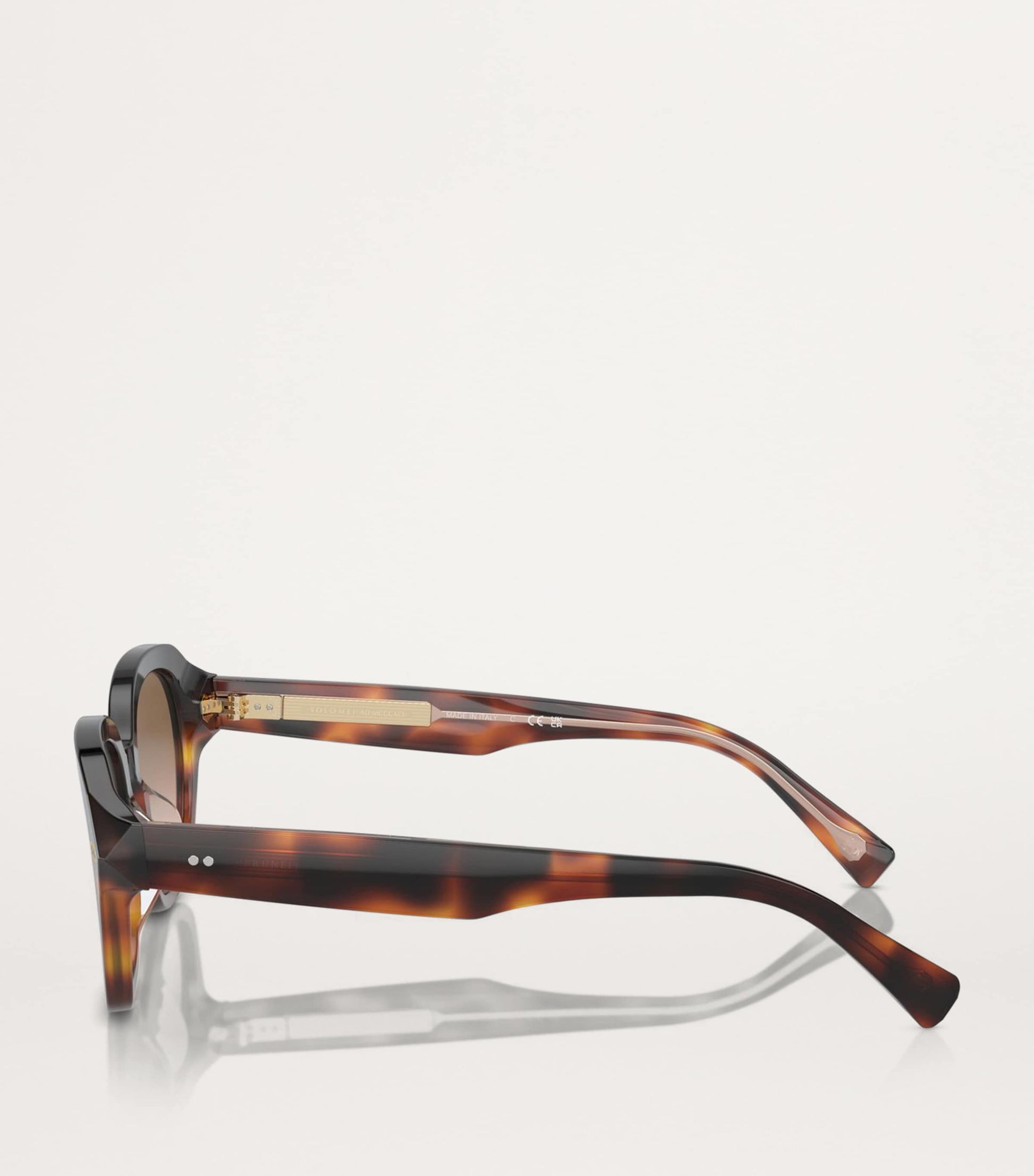 Brunello Cucinelli Brown Titanium BC4004S Sunglasses