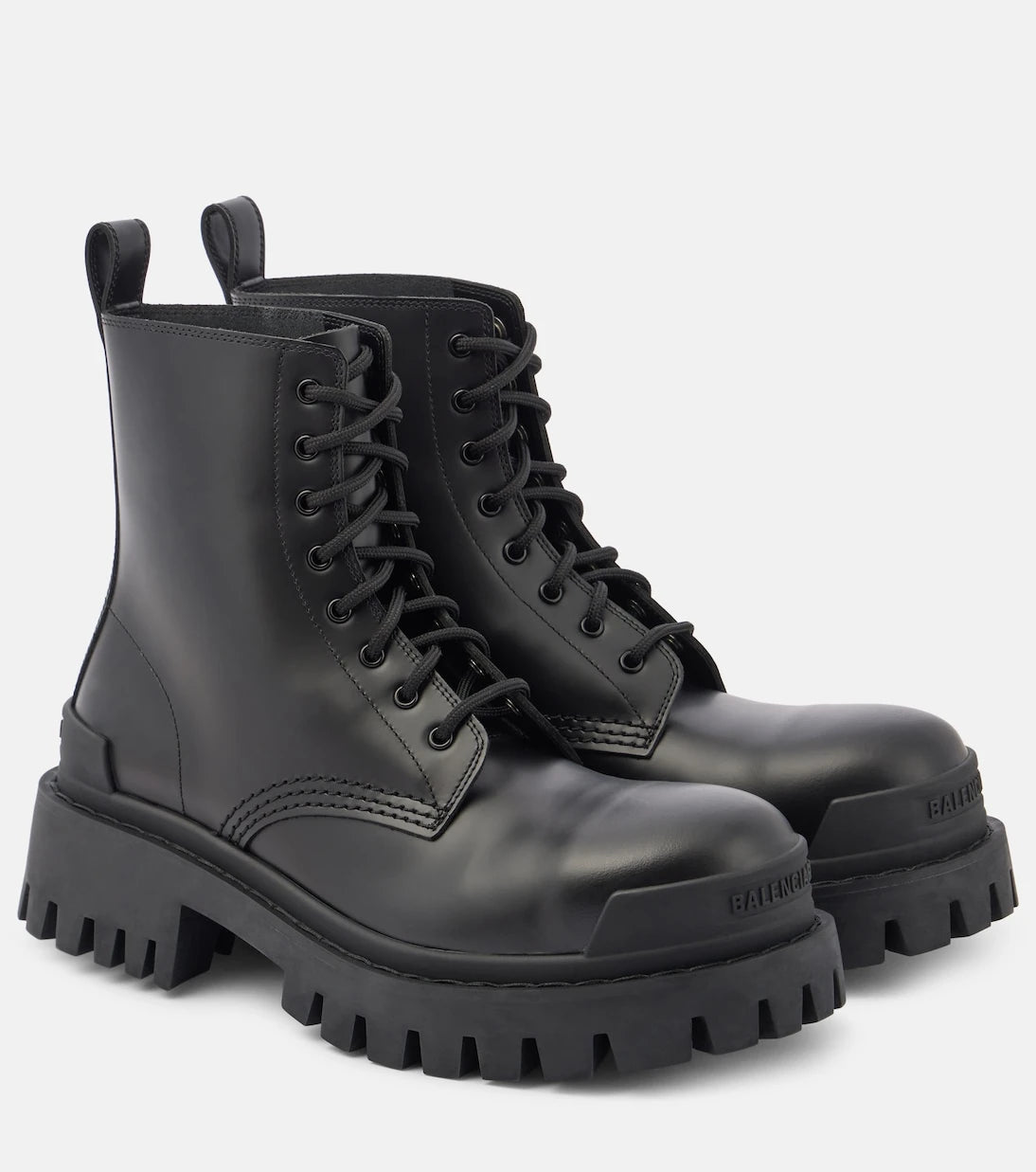 Balenciaga - Strike leather ankle boots