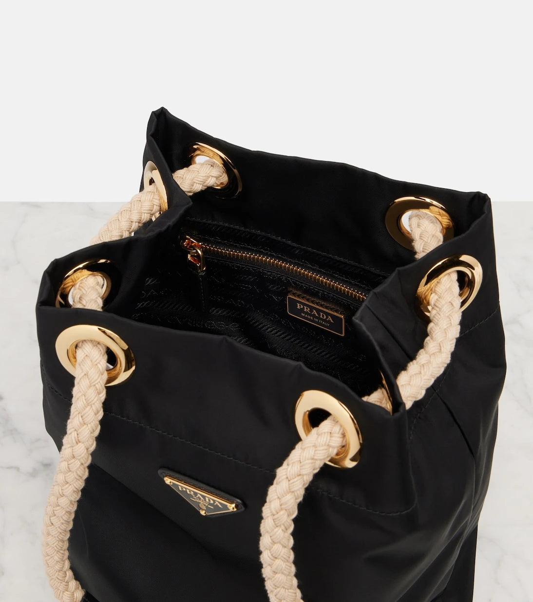 Prada - Prada Mariner Re-Nylon Small bucket bag