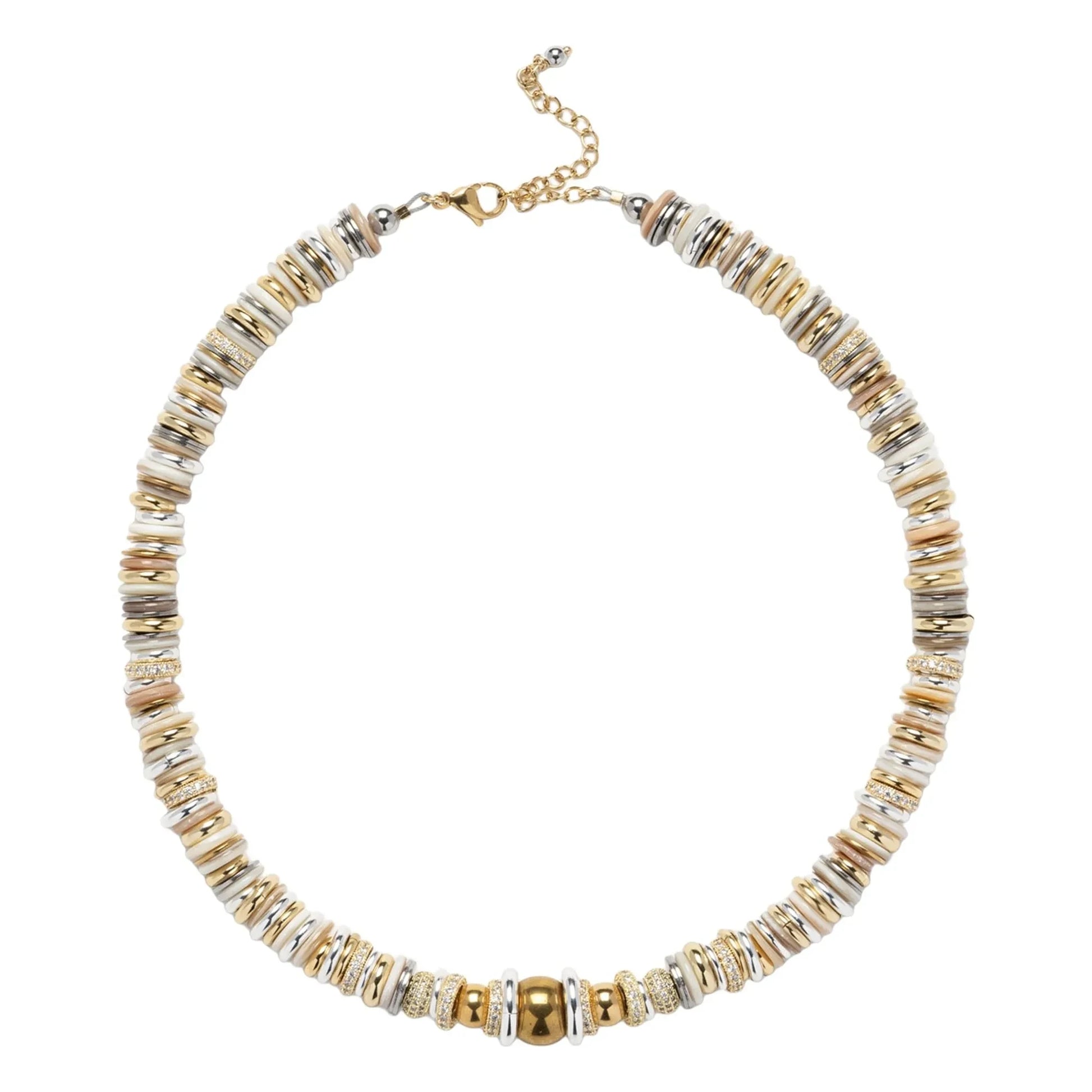 Sigal - Twist Rondelle collar | White