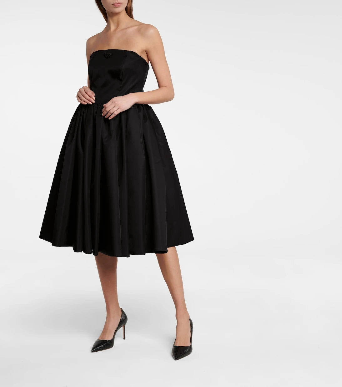 Prada - Re-Nylon gabardine midi dress