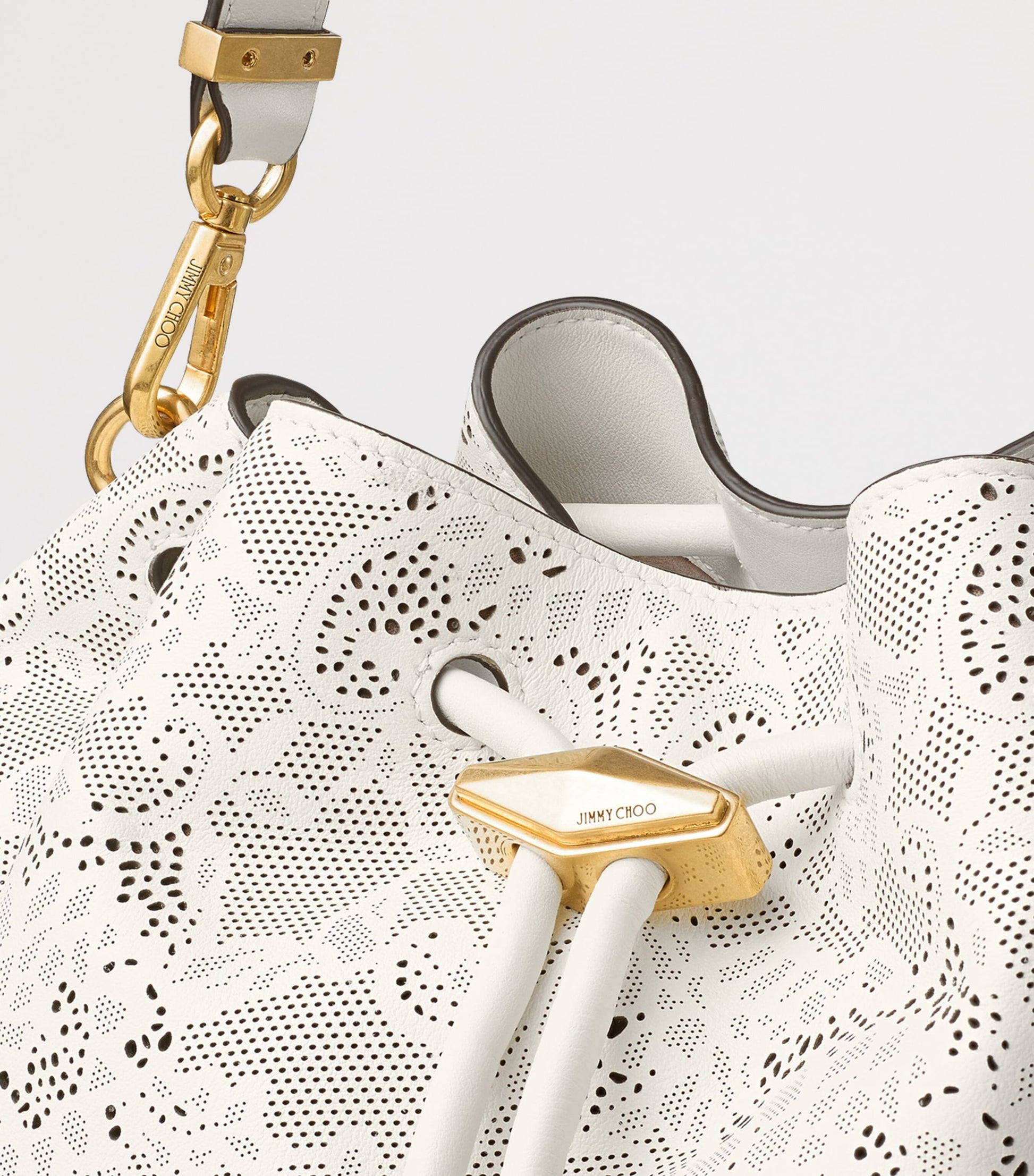 Multi Medium Cinch Leather Shoulder Bag