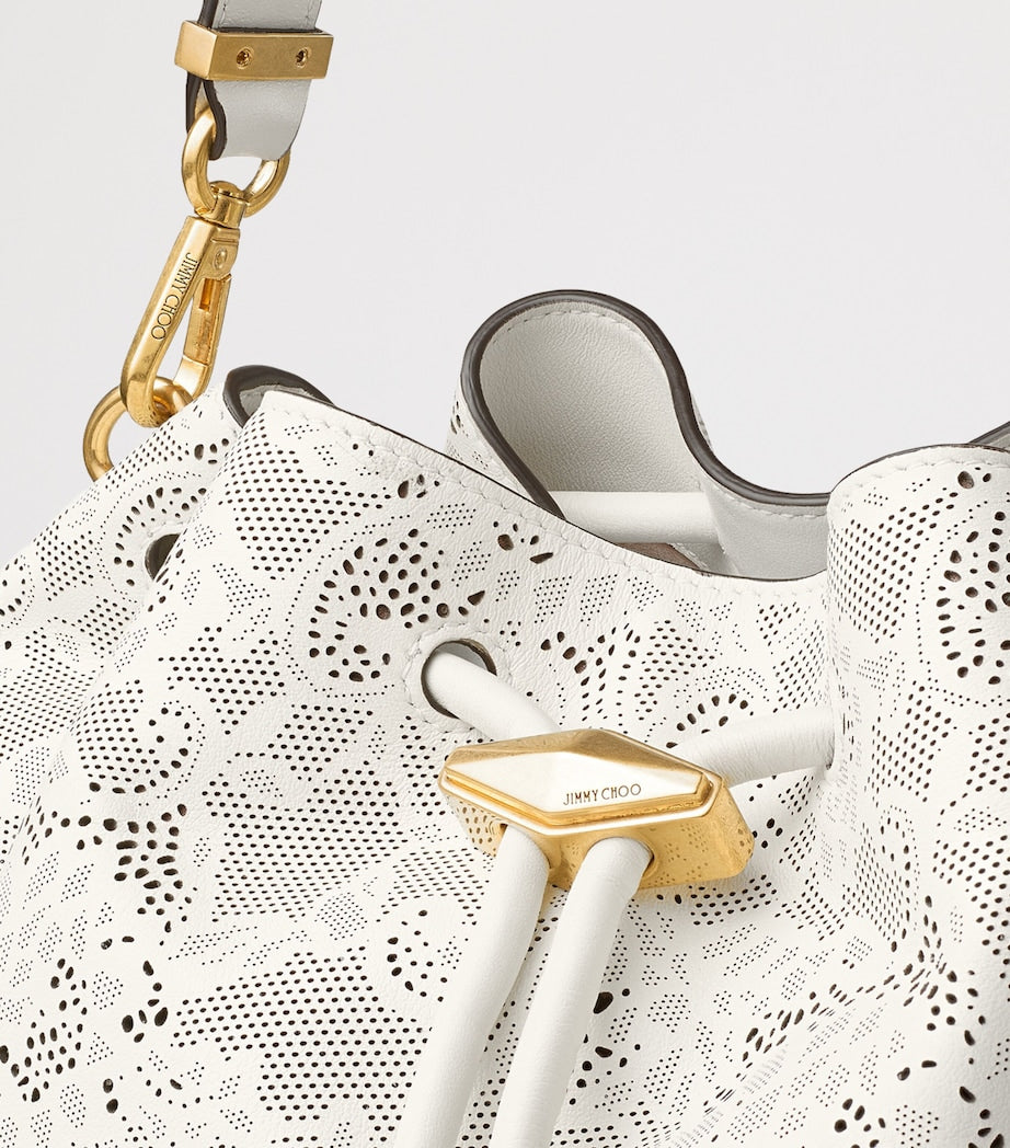 Jimmy Choo Medium Cinch Leather Shoulder Bag