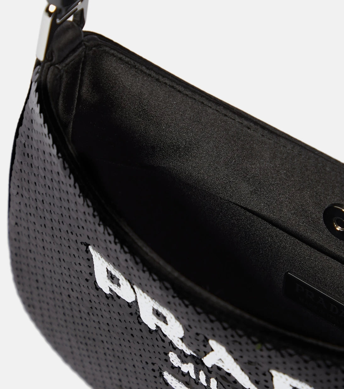 Prada - Cleo Small sequined shoulder bag