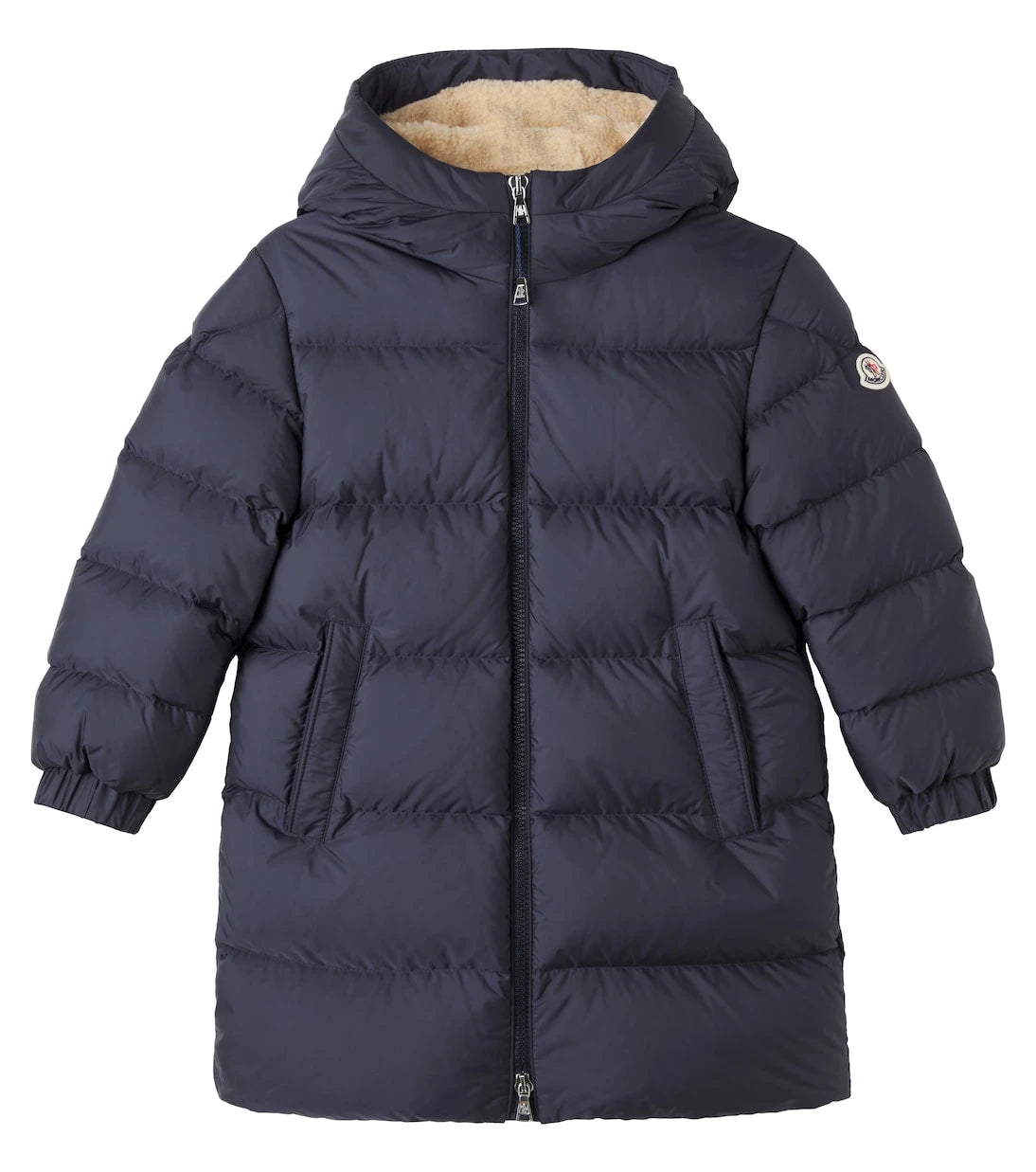 Moncler Enfant - Kapüşonlu kaz tüyü palto