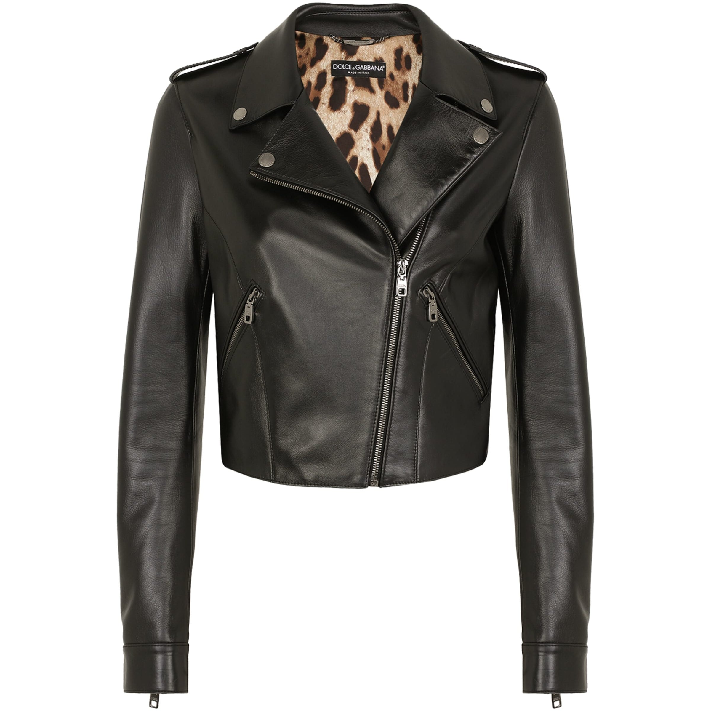 Dolce & Gabbana Multi Leather Biker Jacket