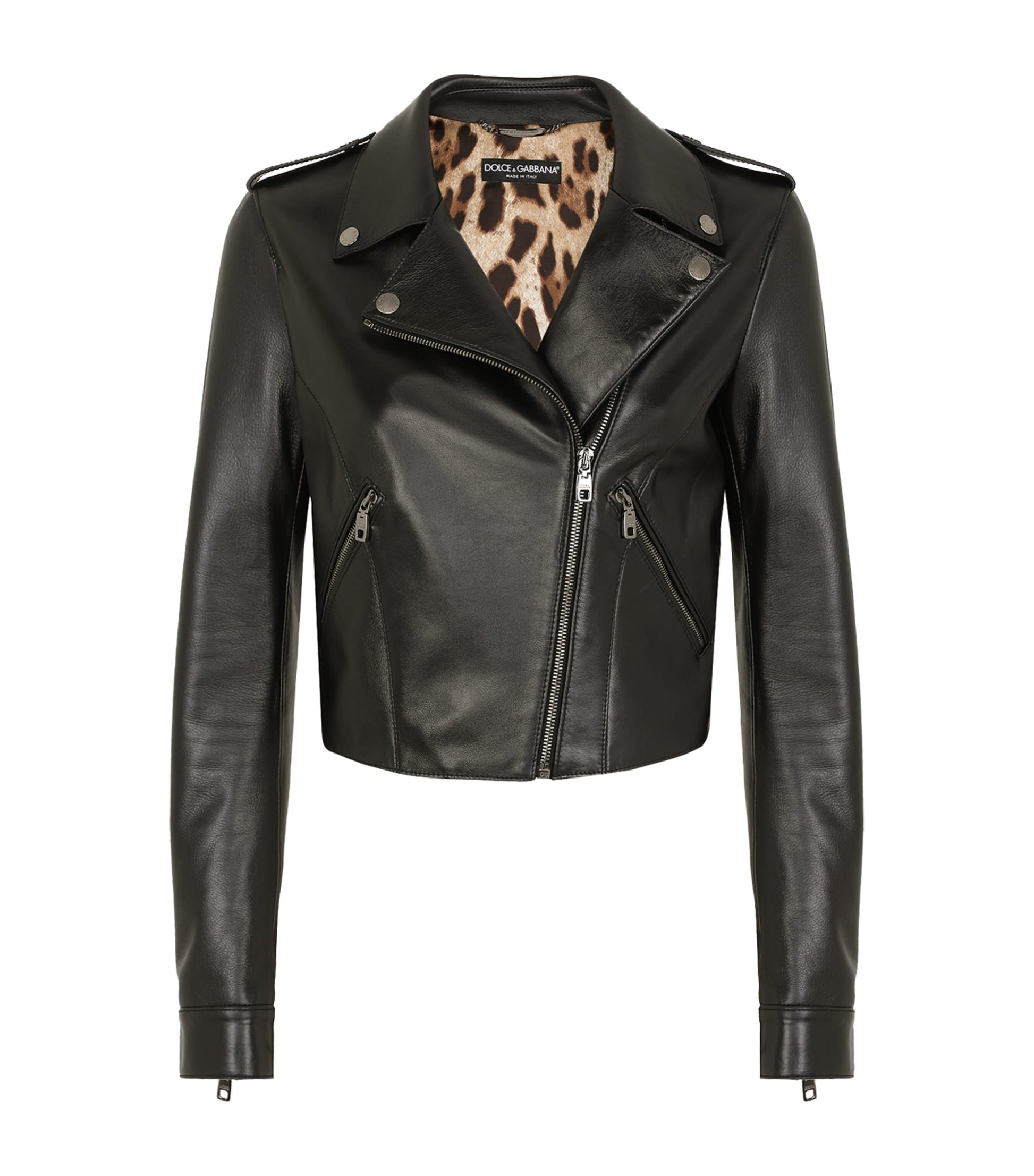Dolce & Gabbana Multi Leather Biker Jacket