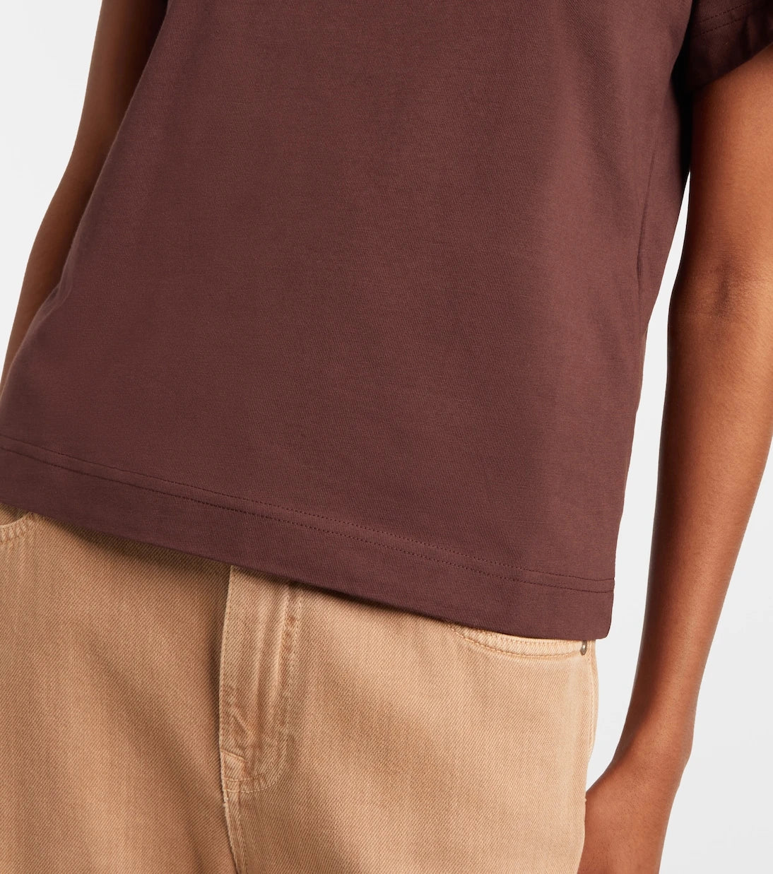 Moncler - Embroidered cotton jersey T-shirt