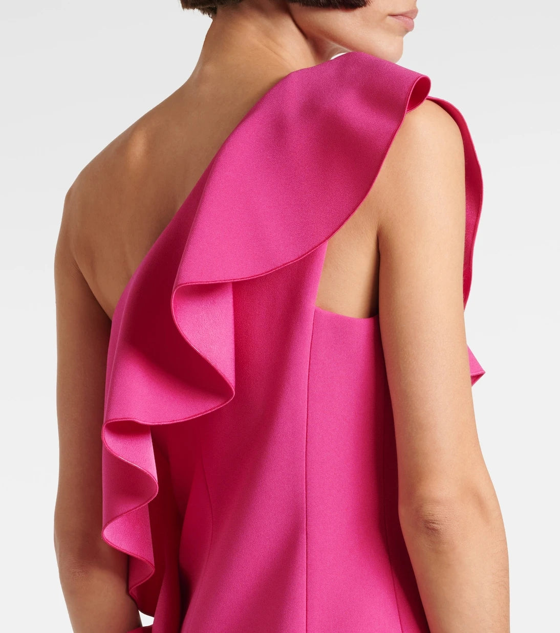 Max Mara - Giacomo ruffled sable minidress