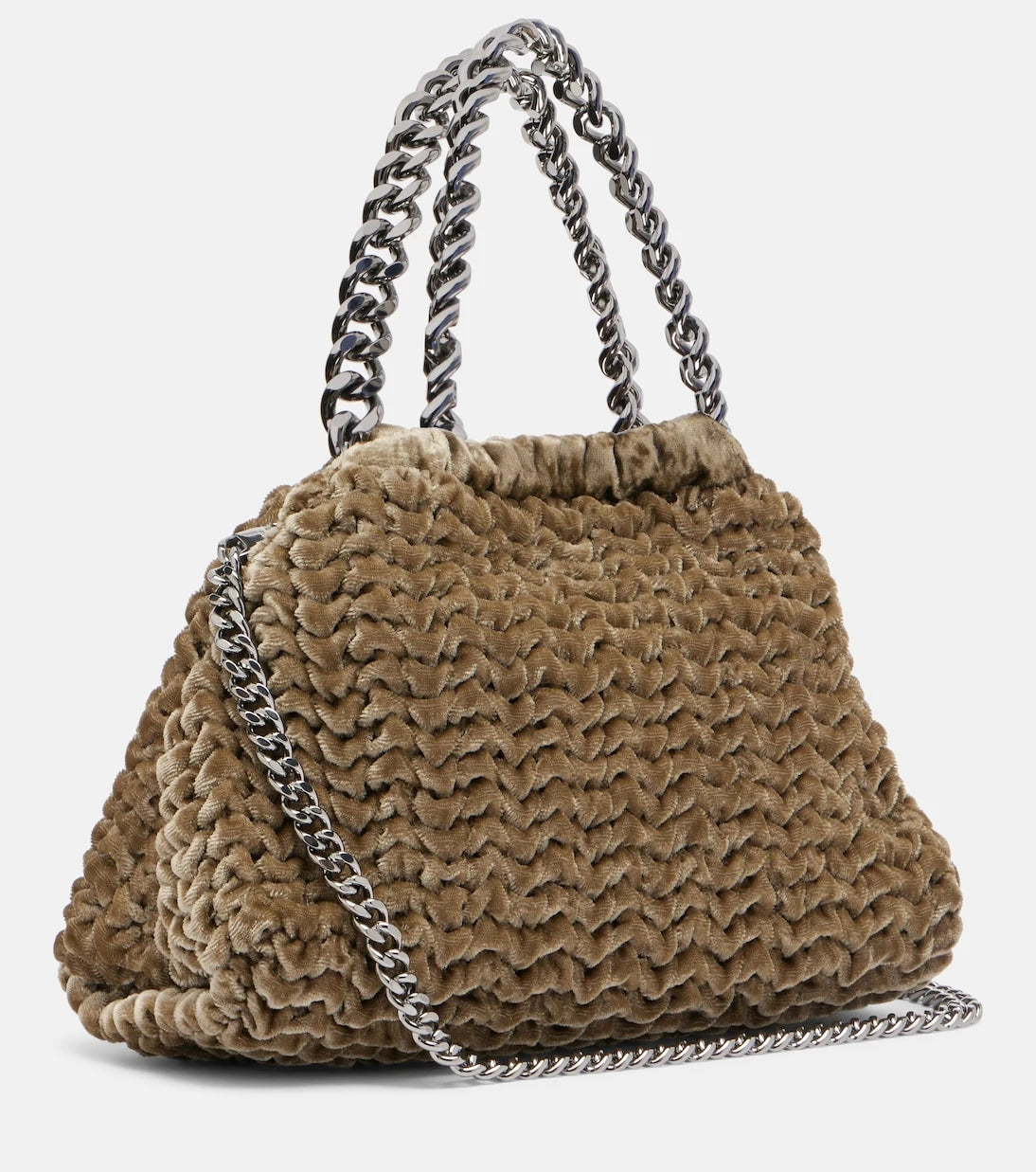Stella McCartney - Falabella Small velvet tote bag