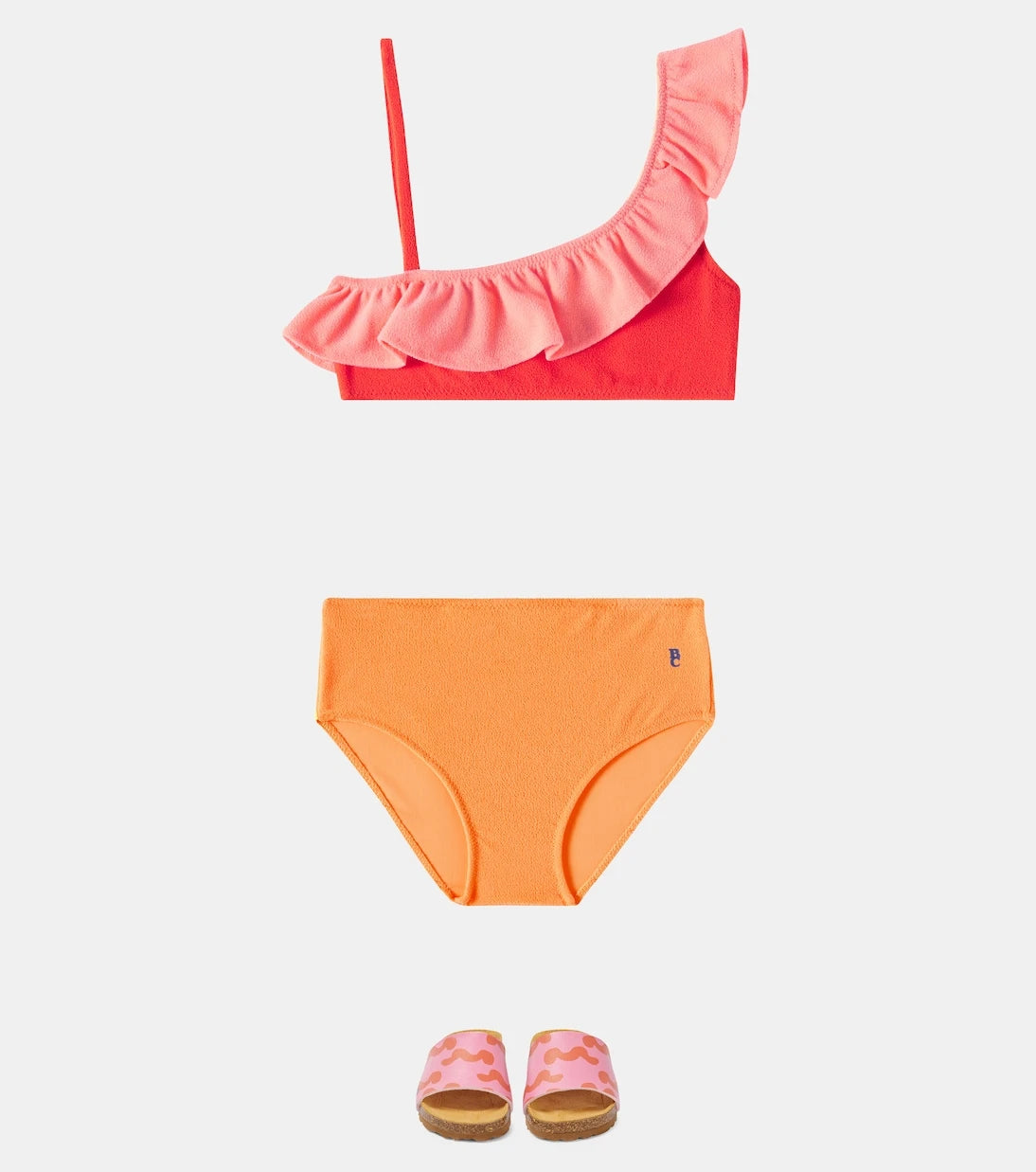 Bobo Choses - Ruffled asymmetrical bikini