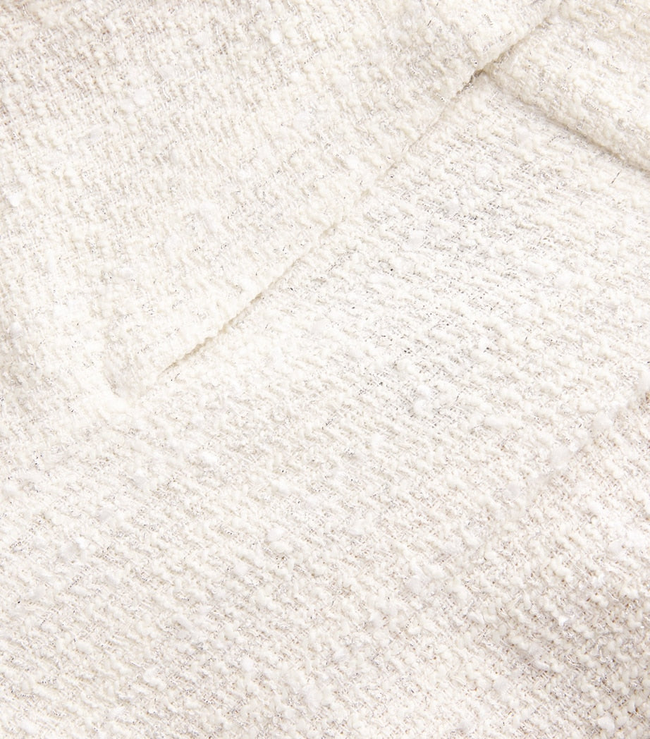 Tweed Wide-Leg Trousers ECRU