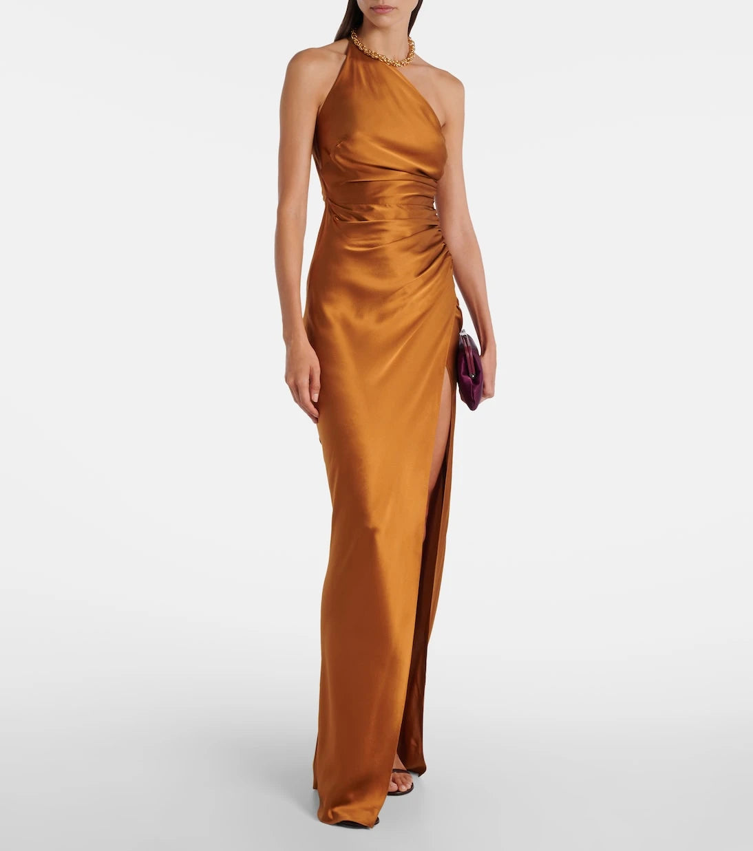The Sei - Asymmetric gathered silk gown