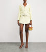 Self-Portrait Yellow Bouclé Belted Skort