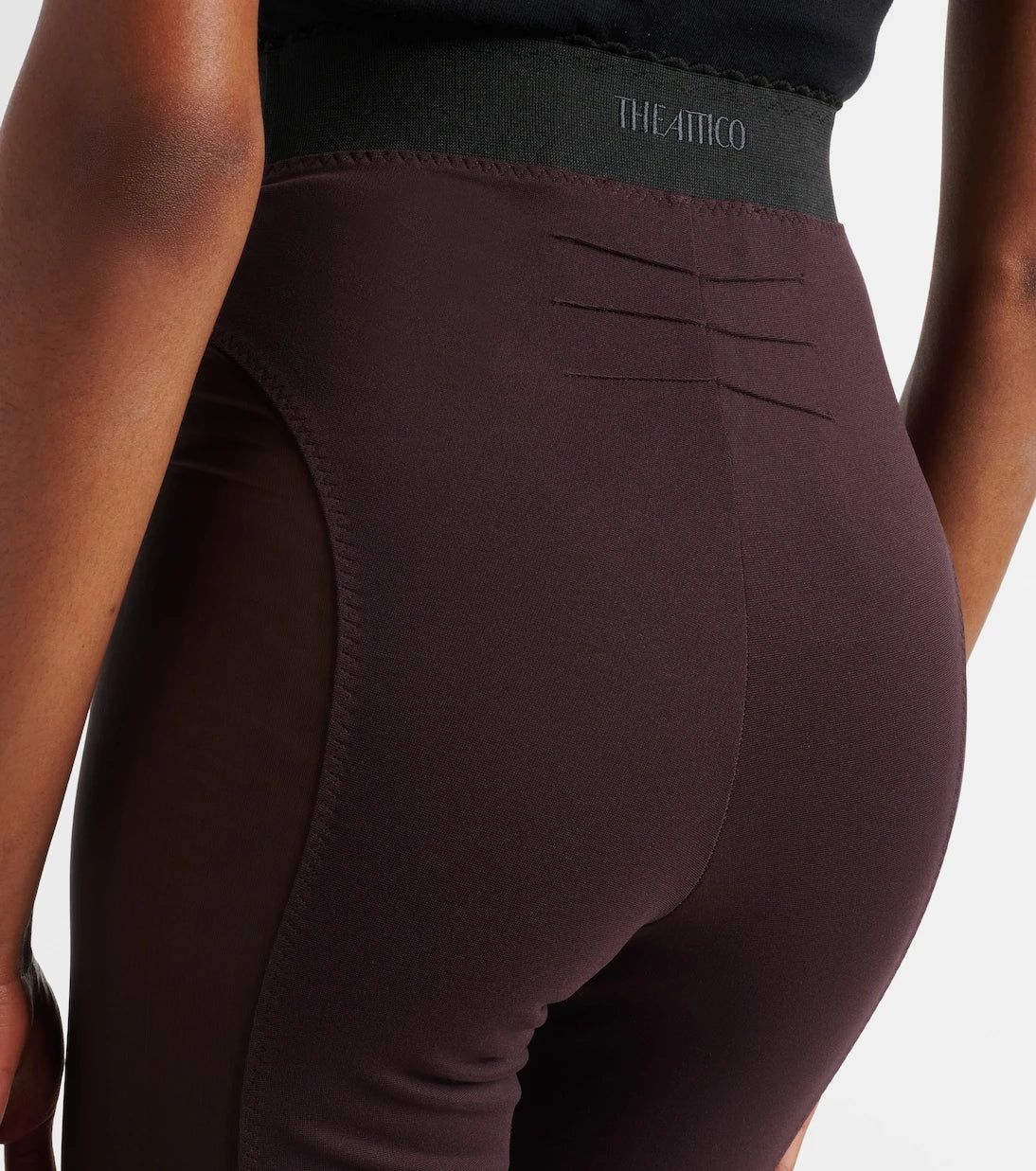 The Attico - Paneled leggings