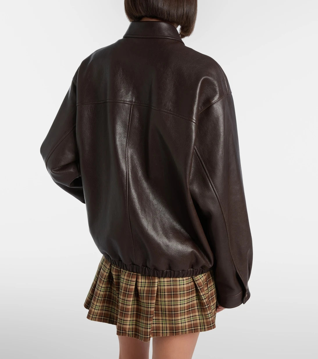 Miu Miu - Leather blouson jacket