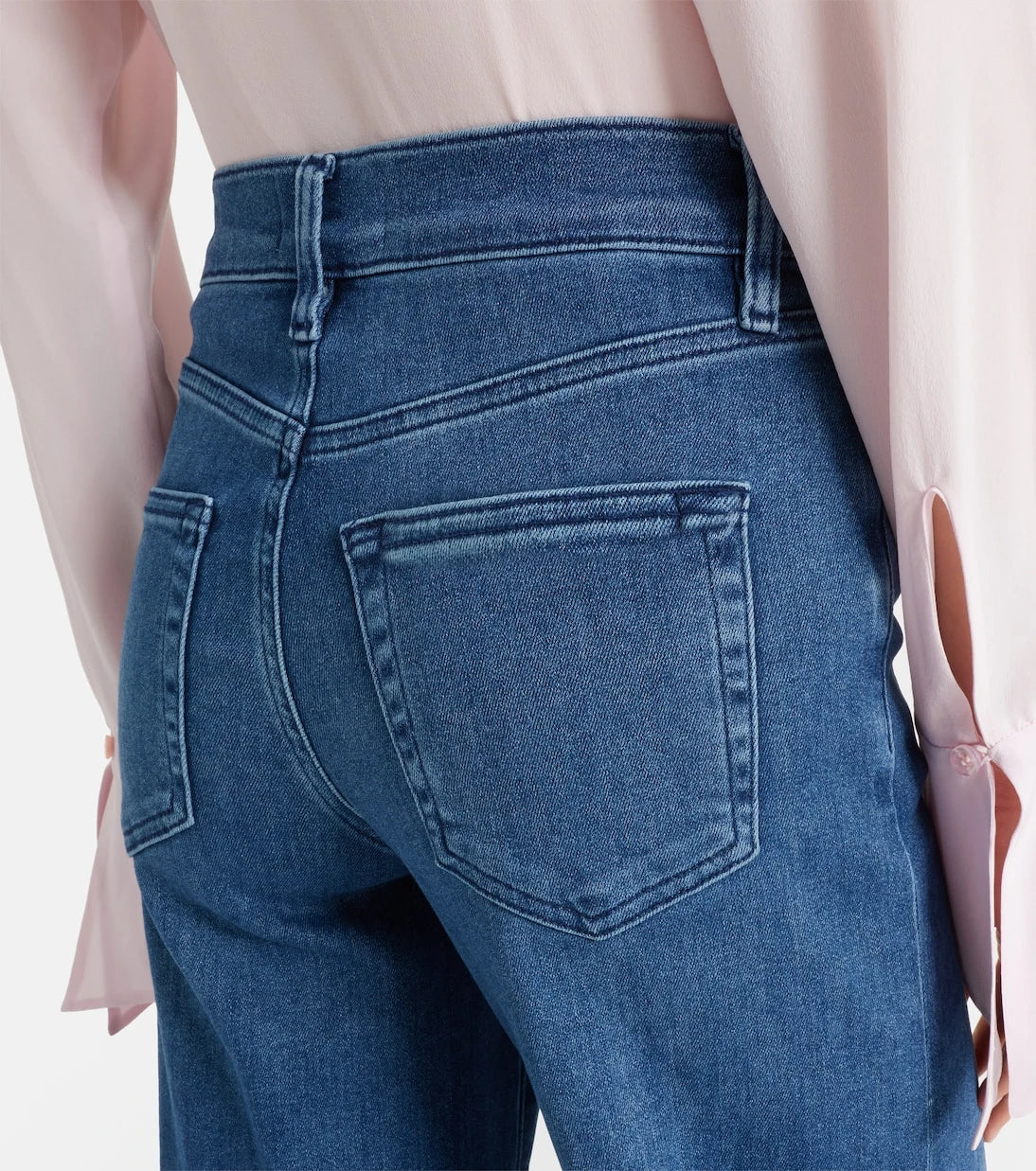 Frame - بنطلون جينز Le Slim Palazzo بقصة أرجل واسعة