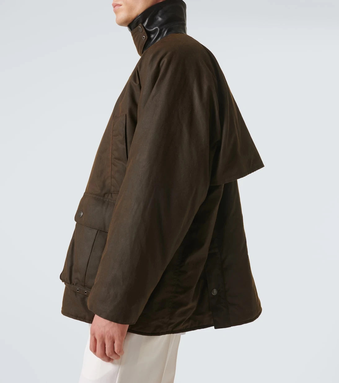 Miu Miu - Leather-trimmed cotton canvas blouson