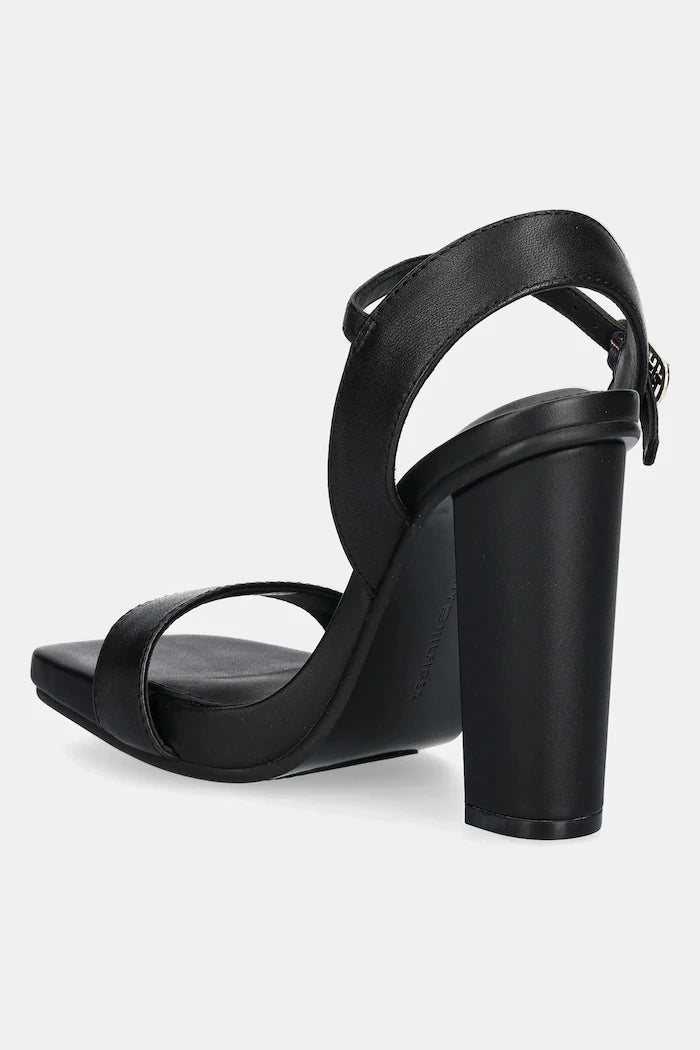 Кожени сандали Tommy Hilfiger HIGH HEEL LEATHER SANDAL