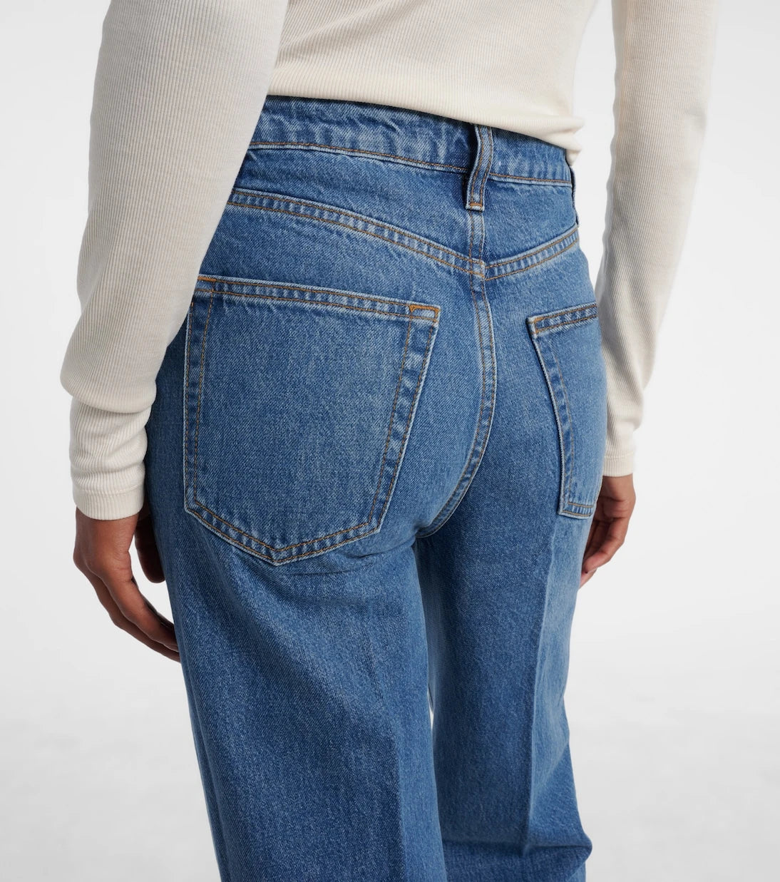 Frame - The Streamline mid-rise wide-leg jeans