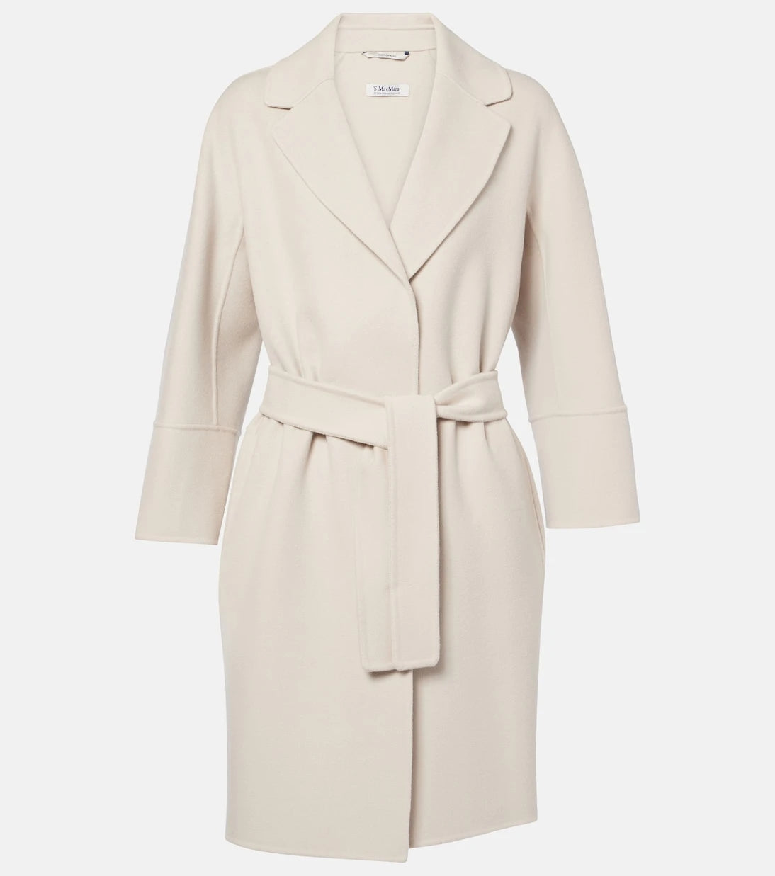 'S Max Mara - معطف أرونا الصوفي بحزام للف
