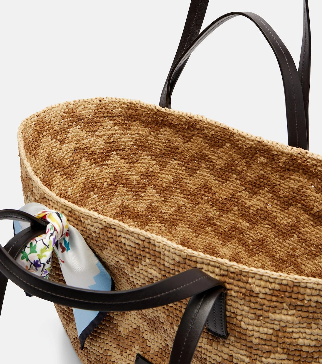 Missoni - Zigzag Large raffia basket bag