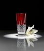 Crystal Lismore Red Vase (25cm)