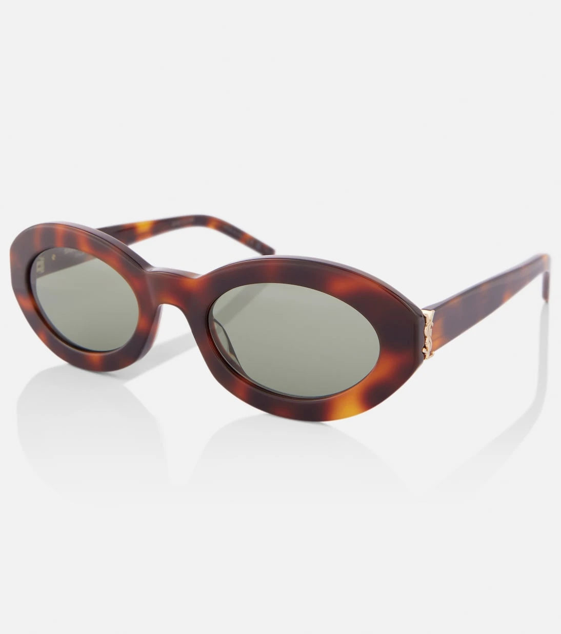 Saint Laurent - نظارة شمسية بيضاوية SL M136