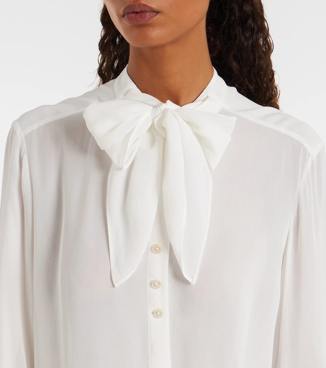 Tory Burch - Tie-neck georgette blouse