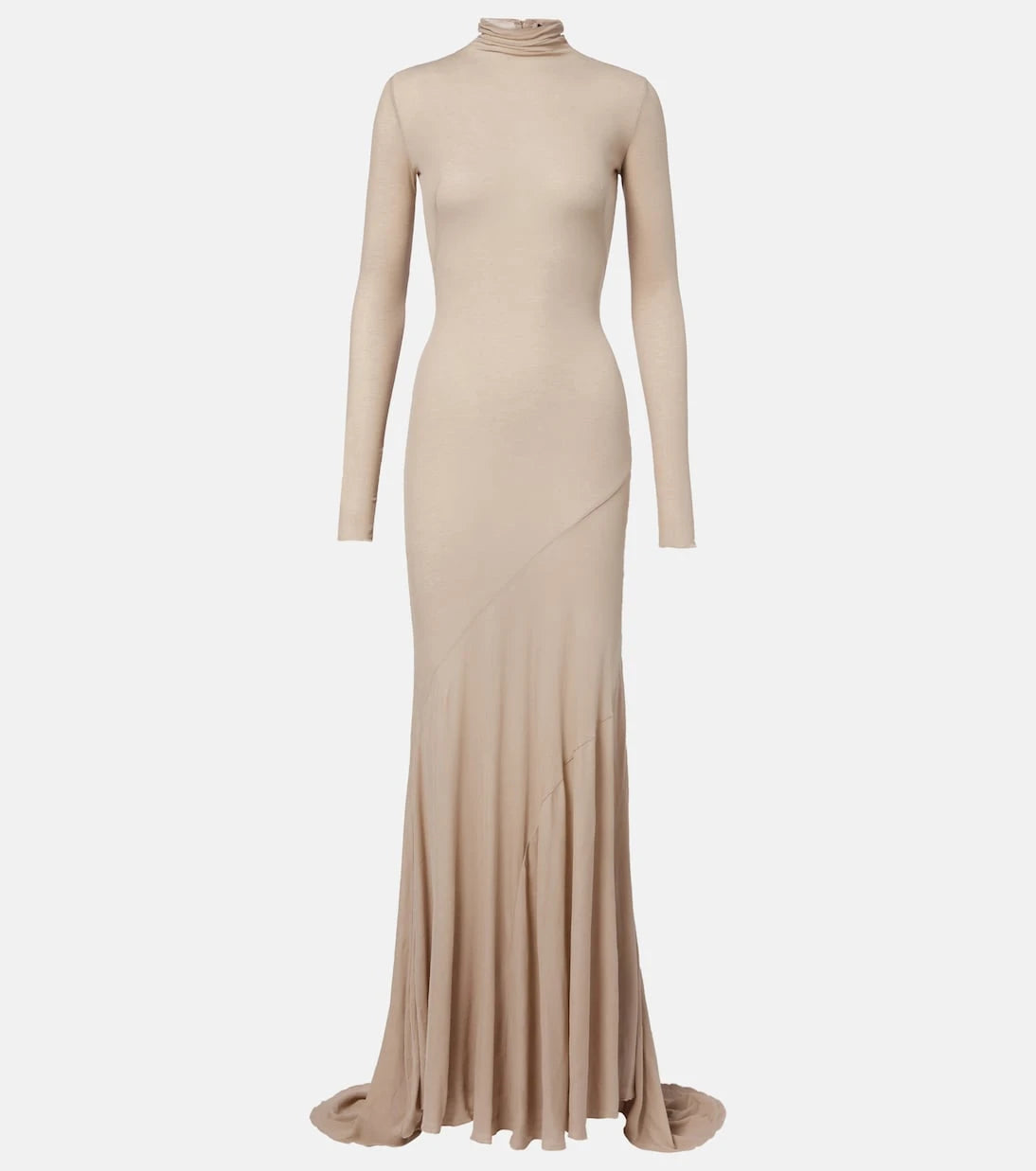 Mugler - Cotton jersey gown