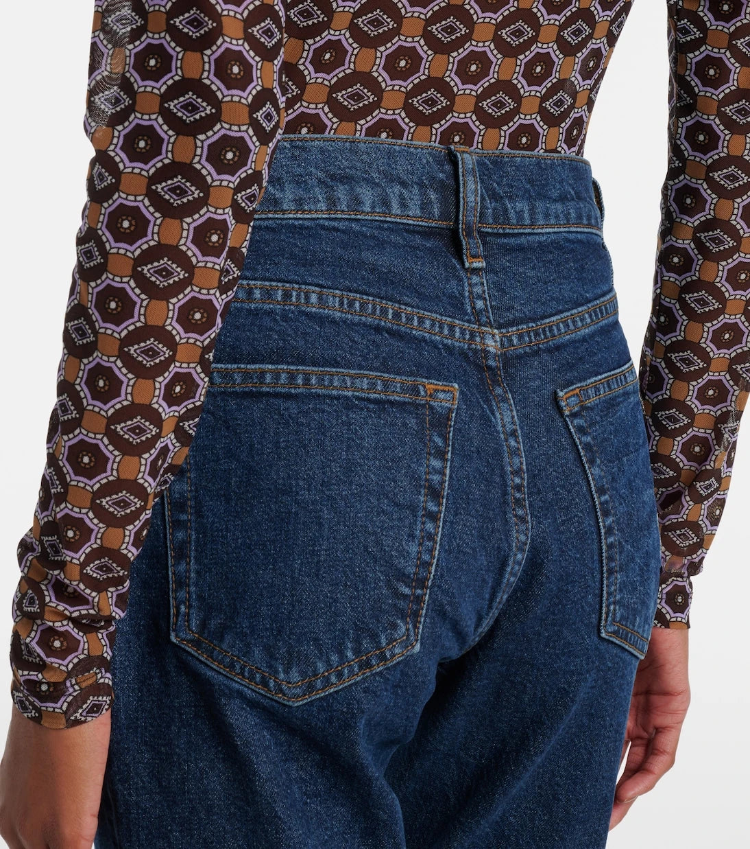 Frame - Borrowed cropped straight jeans