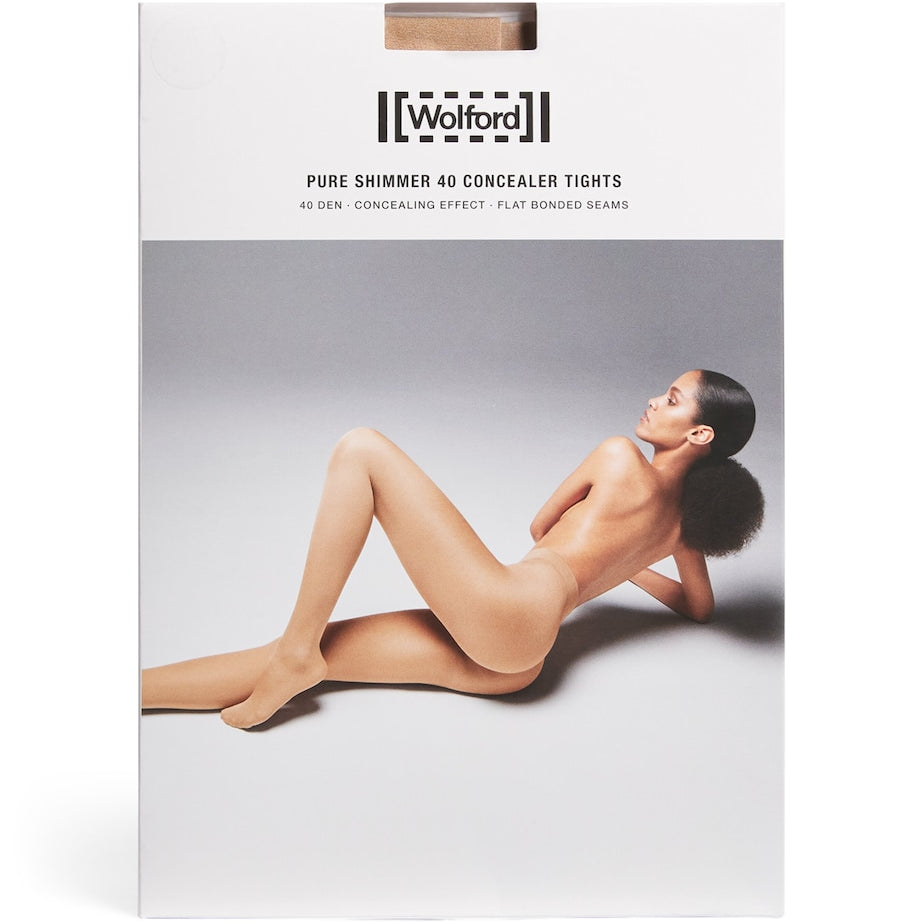 Wolford Beige Pure Shimmer 40 Concealer Tights