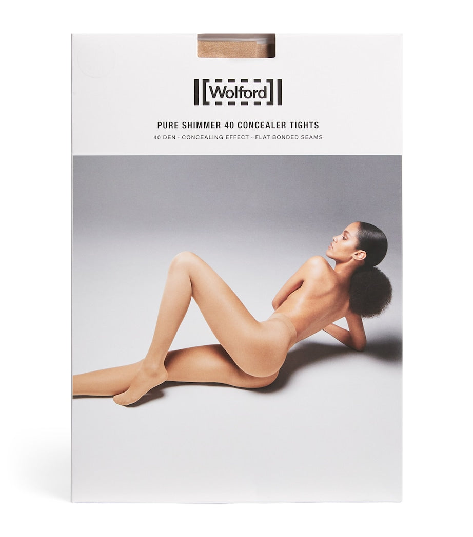 Wolford Beige Pure Shimmer 40 Concealer Tights